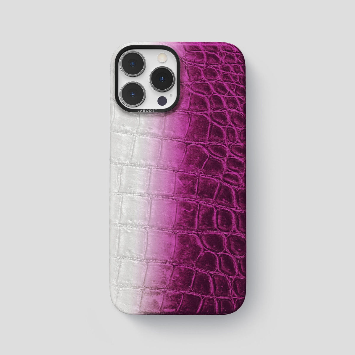 Fuchsia iPhone 14 Pro Max Himalaya Classic Case with Black Metal -1 | Fuchsia-Black