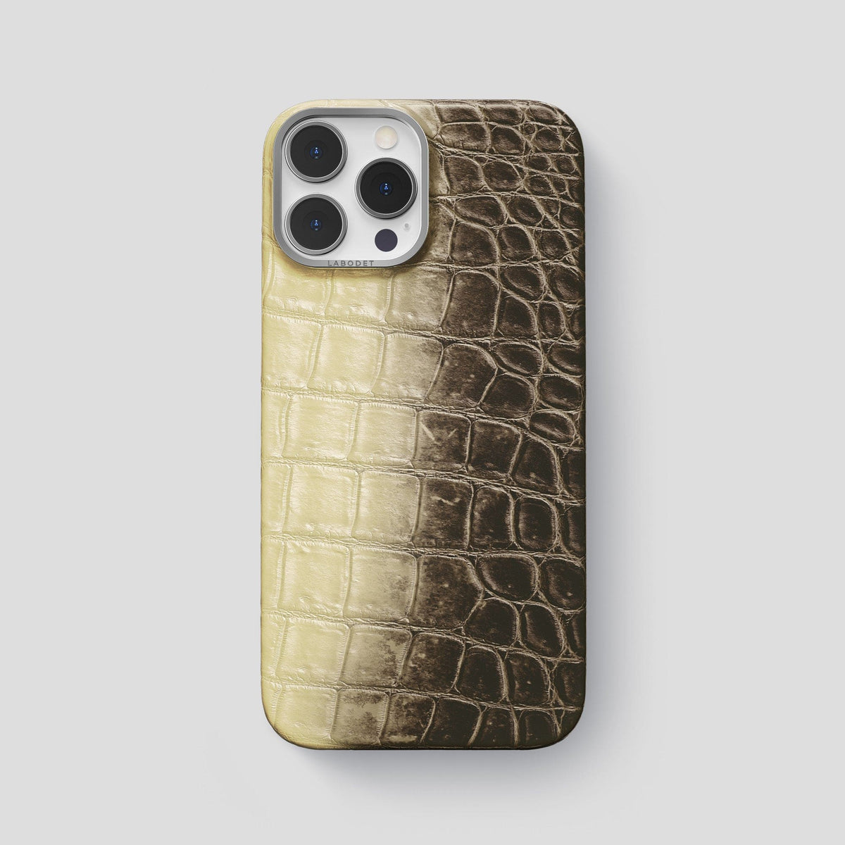 Natural iPhone 14 Pro Max Himalaya Classic Case with Steel Metal -1 | Natural-Steel