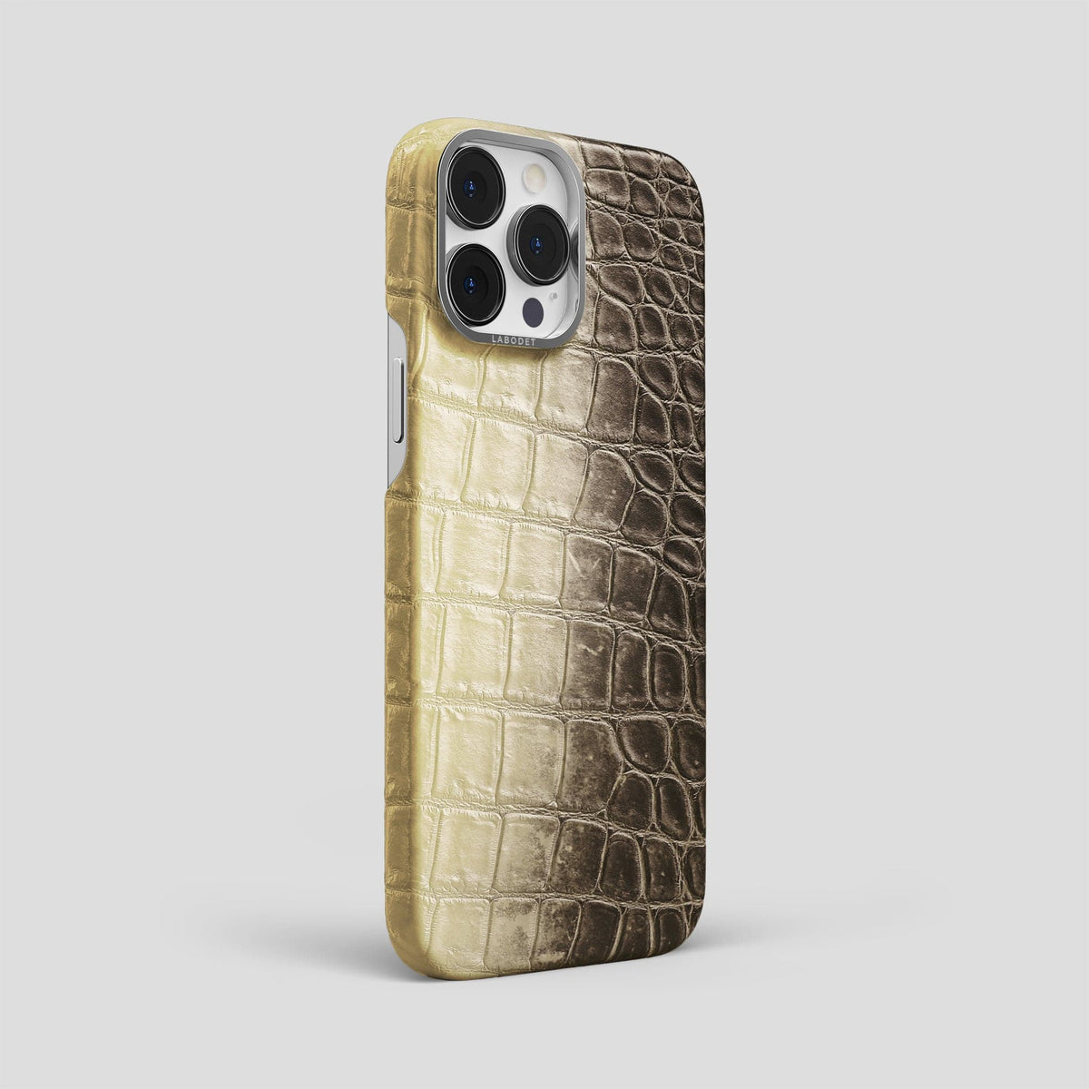 Natural iPhone 14 Pro Max Himalaya Classic Case with Steel Metal -2 | Natural-Steel
