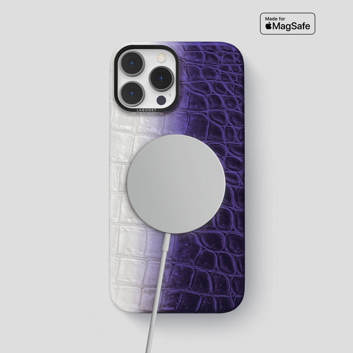 Purple iPhone 14 Pro Max Himalaya Classic Case with Black Metal -4 | Purple-Black