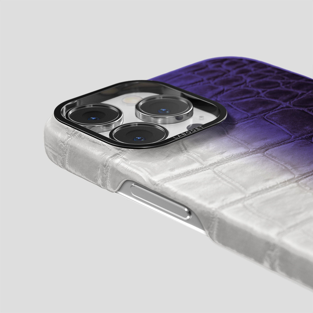 Purple iPhone 14 Pro Max Himalaya Classic Case with Black Metal -5 | Purple-Black