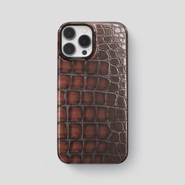 Classic Case For iPhone 15 Pro Max In Patina Alligator