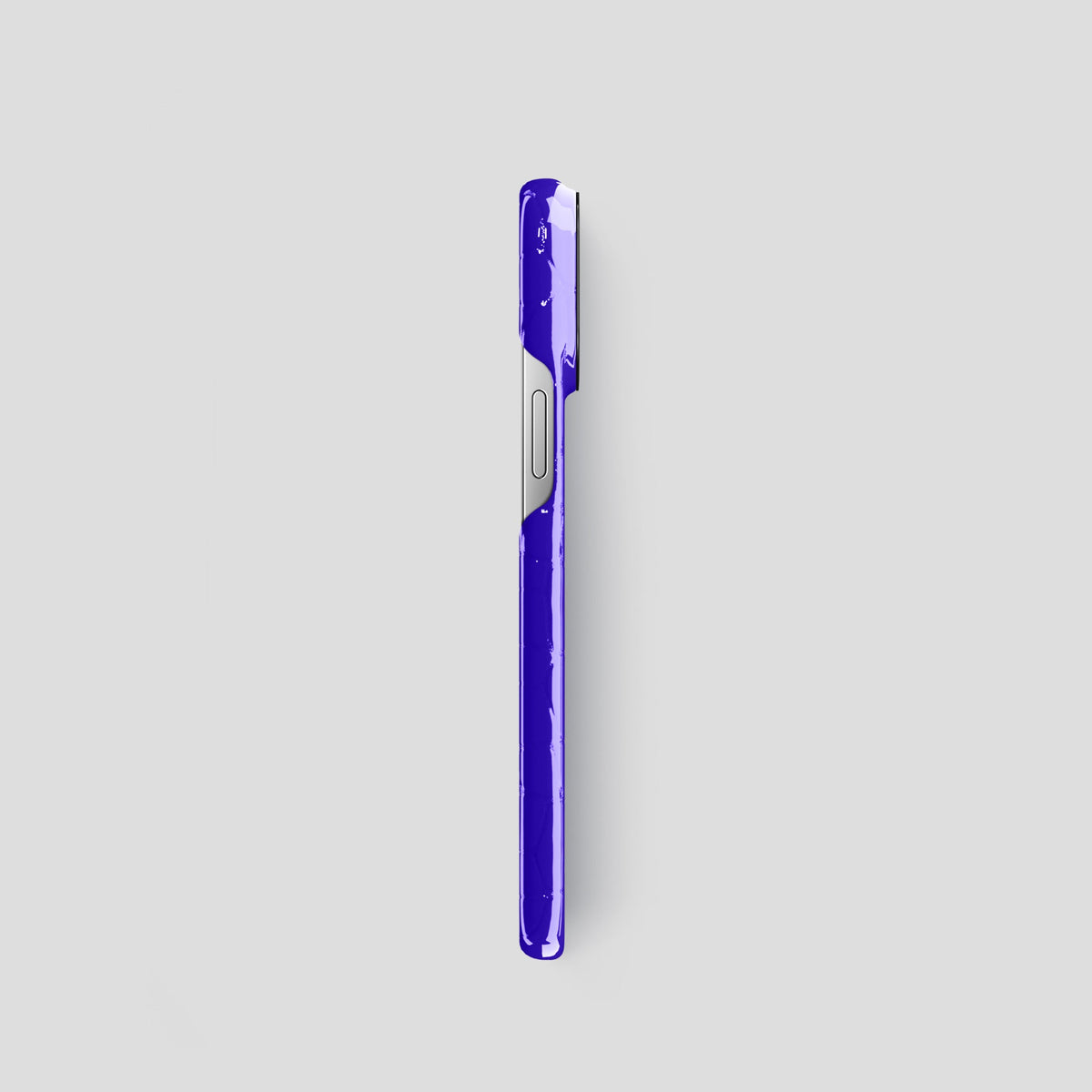 Royal Blue iPhone 15 Pro Shiny Alligator with Black Metal -3 | Royal-Blue-Black