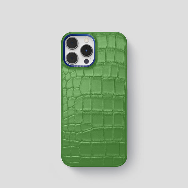 Classic Case Edition Blue For iPhone 15 Pro Max In Alligator
