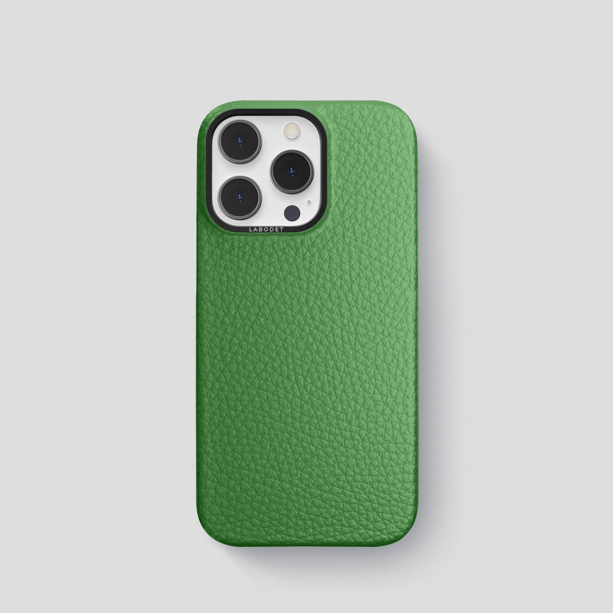 Herb iPhone 15 Pro Classic Case Calf with Black Metal -1 | Herb-Black