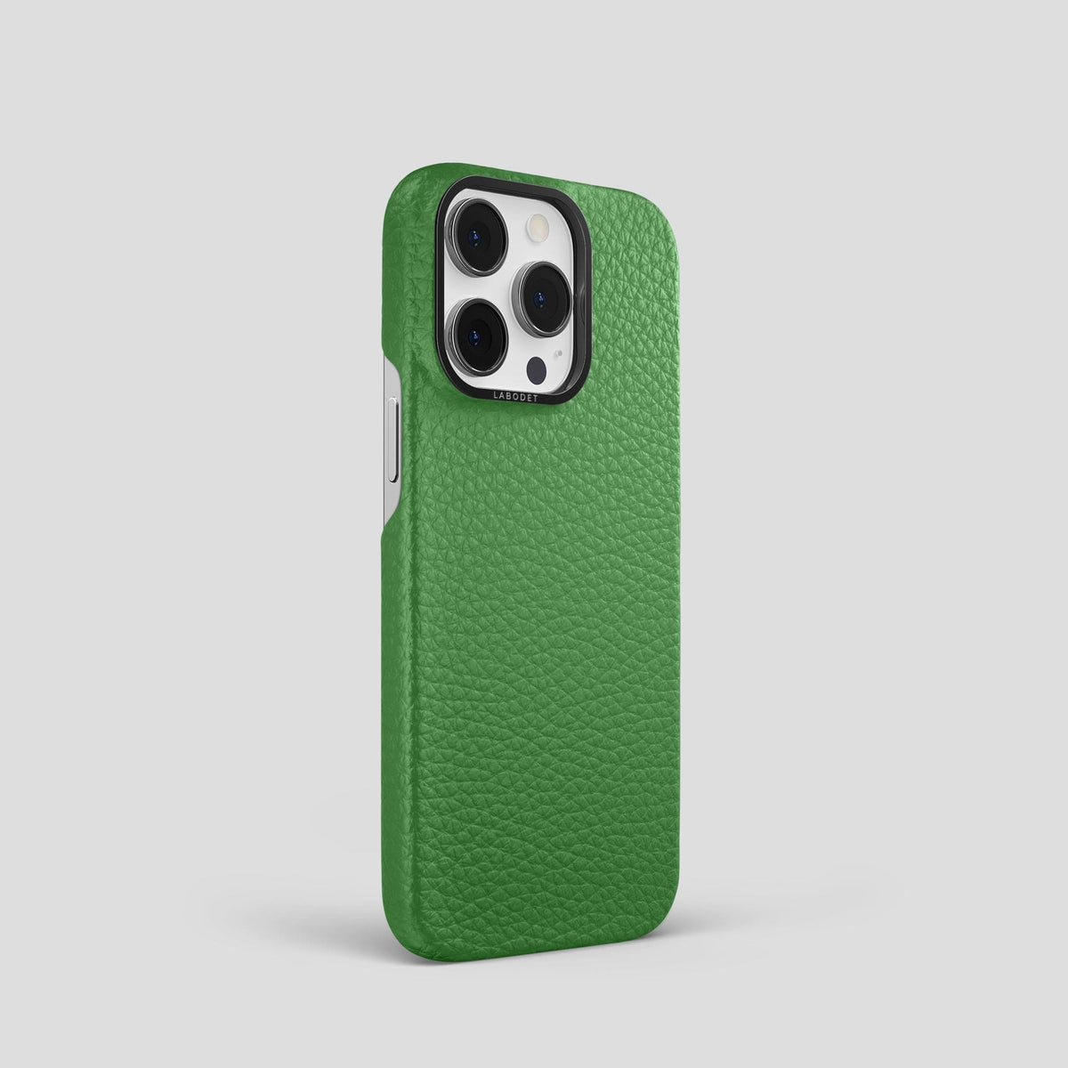 Herb iPhone 15 Pro Classic Case Calf with Black Metal -2 | Herb-Black