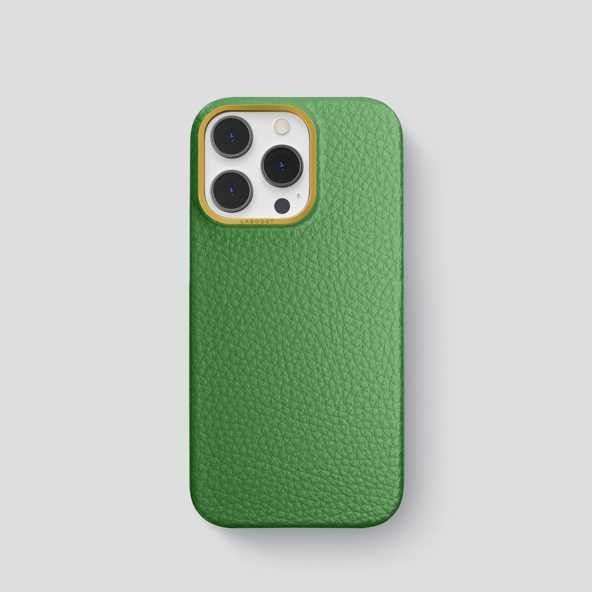 Herb iPhone 15 Pro Classic Case Calf with Gold Metal -1 | Herb-Gold