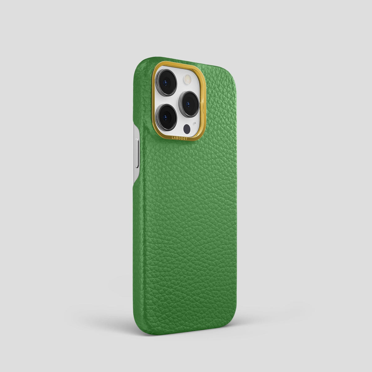 Herb iPhone 15 Pro Classic Case Calf with Gold Metal -2 | Herb-Gold