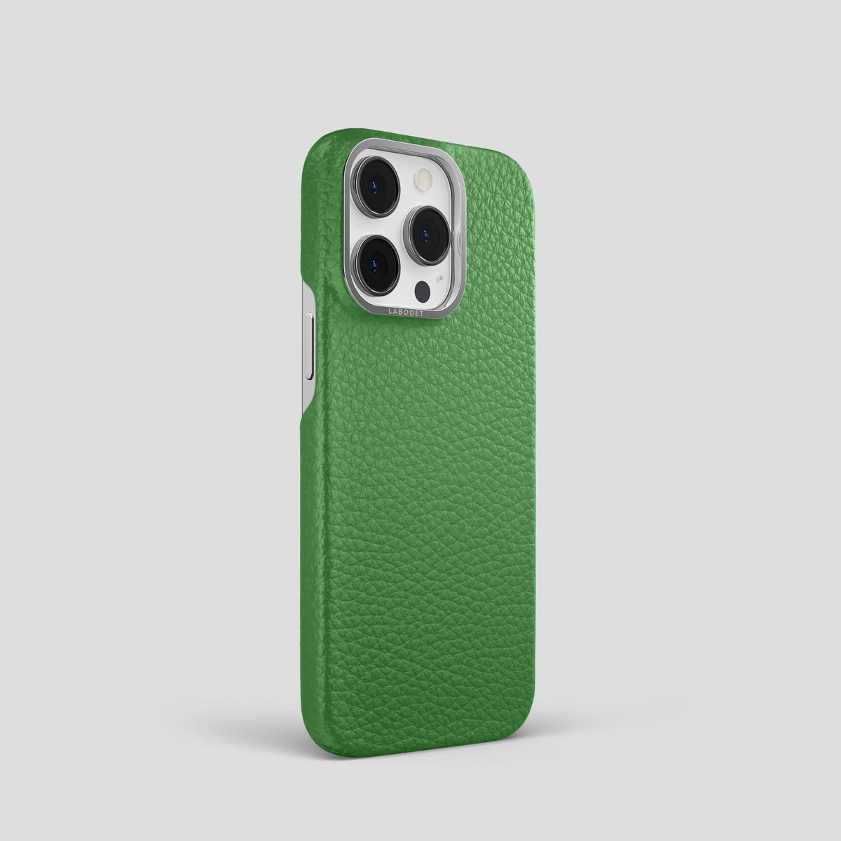 Herb iPhone 15 Pro Classic Case Calf with Steel Metal -2 | Herb-Steel