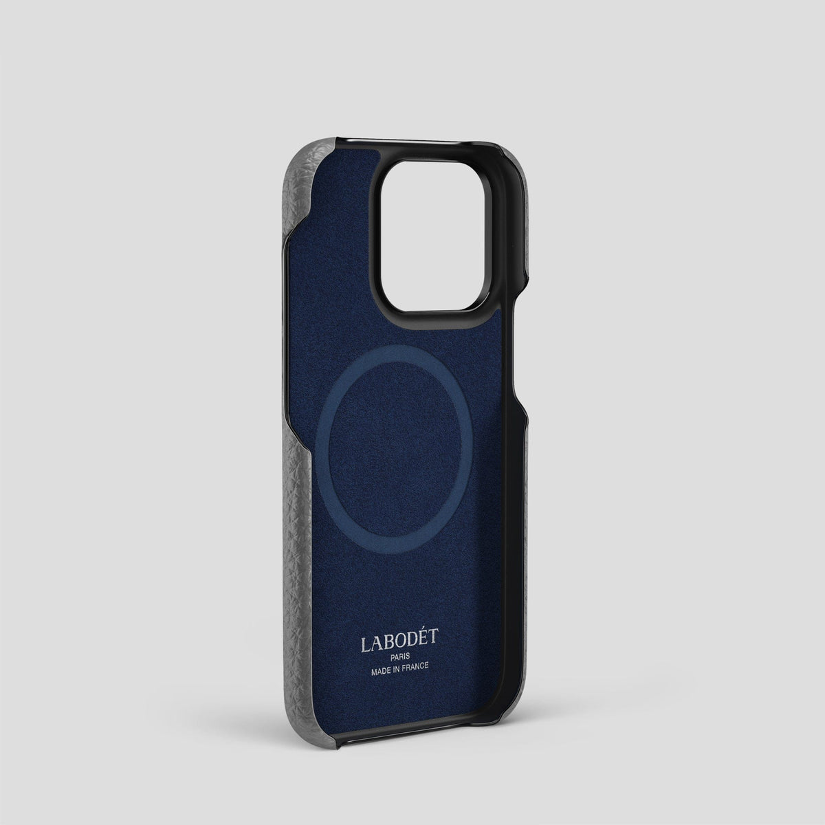 Souris iPhone 15 Pro Classic Case Calf with Black Metal -4 | Souris-Black