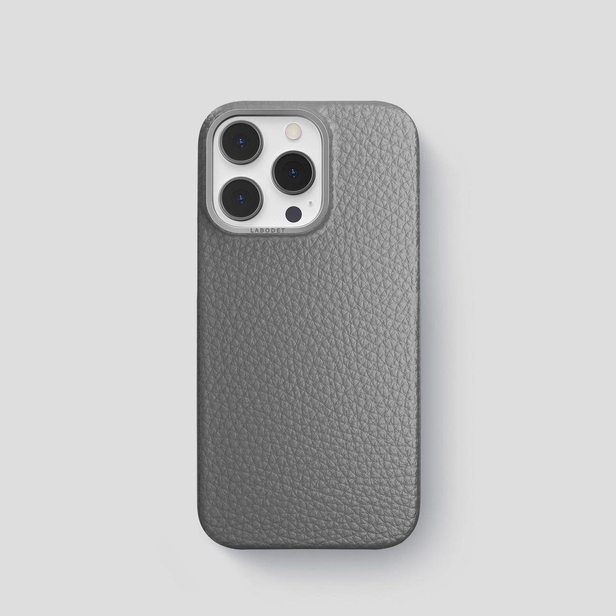 Souris iPhone 15 Pro Classic Case Calf with Steel Metal -1 | Souris-Steel