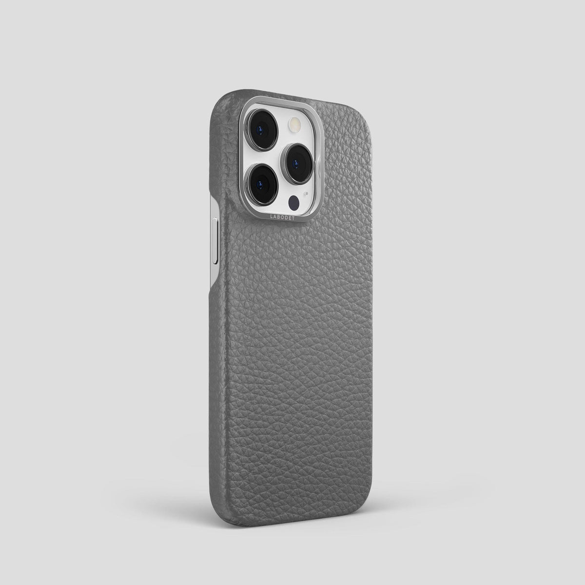 Souris iPhone 15 Pro Classic Case Calf with Steel Metal -2 | Souris-Steel