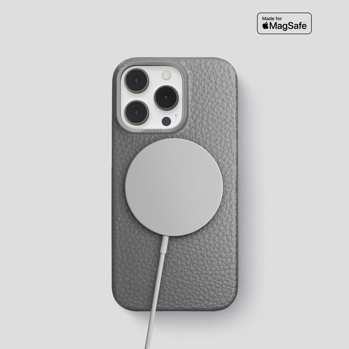 Souris iPhone 15 Pro Classic Case Calf with Steel Metal -5 | Souris-Steel