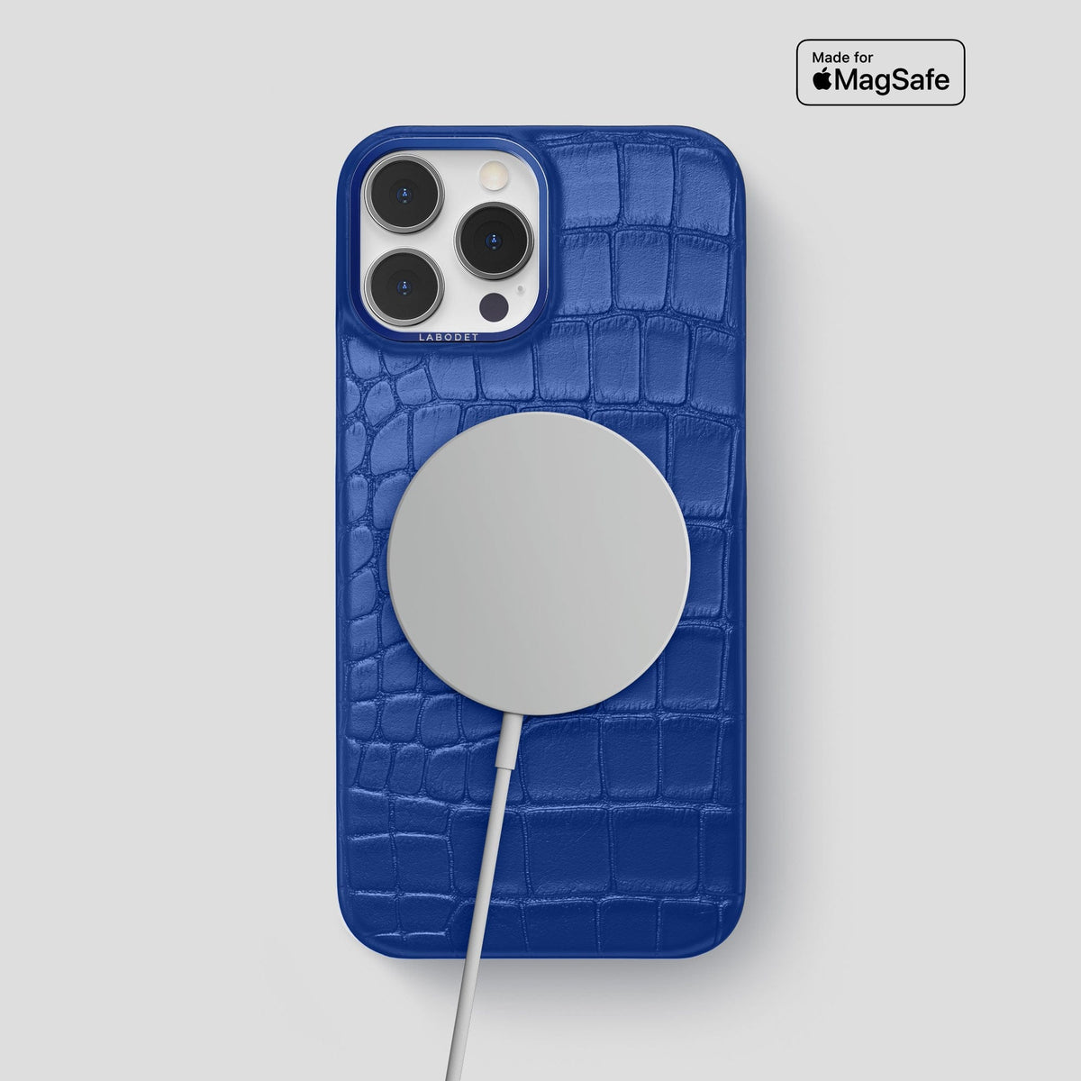 Royal Blue iPhone 15 Pro Max Classic Case Alligator with Blue Metal -5 | Royal-Blue-Blue