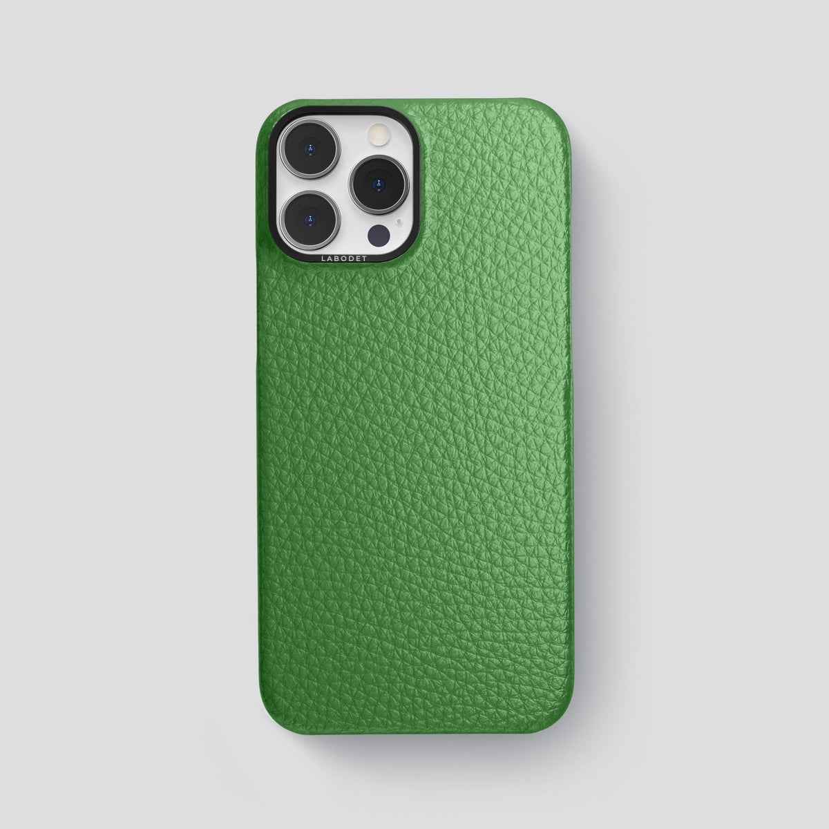 Herb iPhone 15 Pro Max Classic Case Calf with Black Metal -1 | Herb-Black