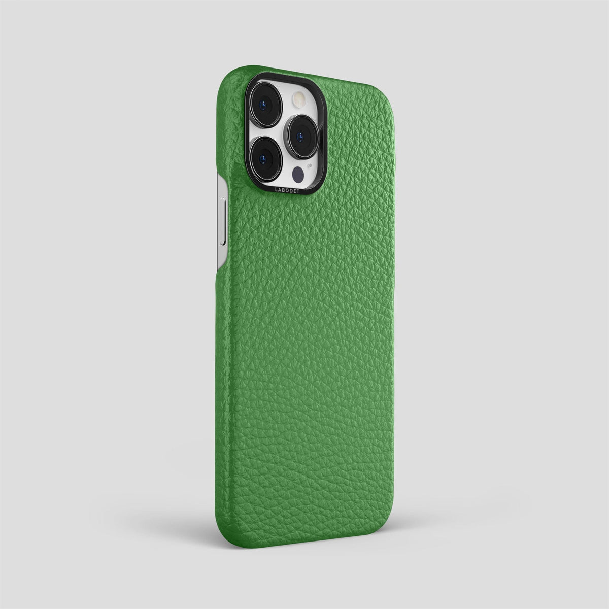 Herb iPhone 15 Pro Max Classic Case Calf with Black Metal -2 | Herb-Black