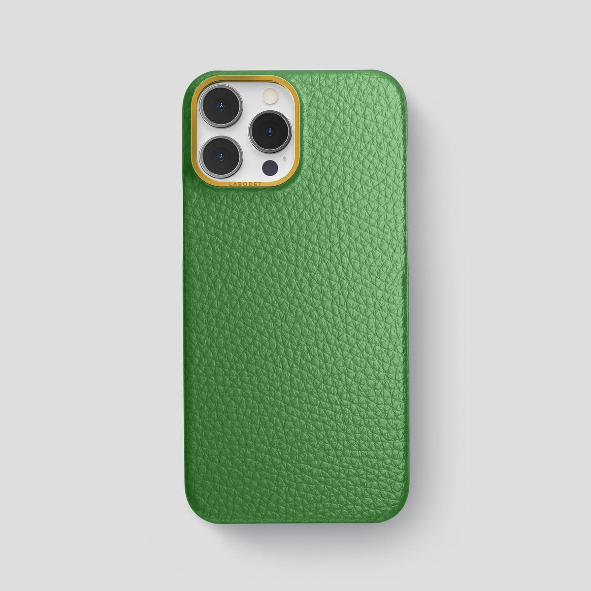 Herb iPhone 15 Pro Max Classic Case Calf with Gold Metal -1 | Herb-Gold