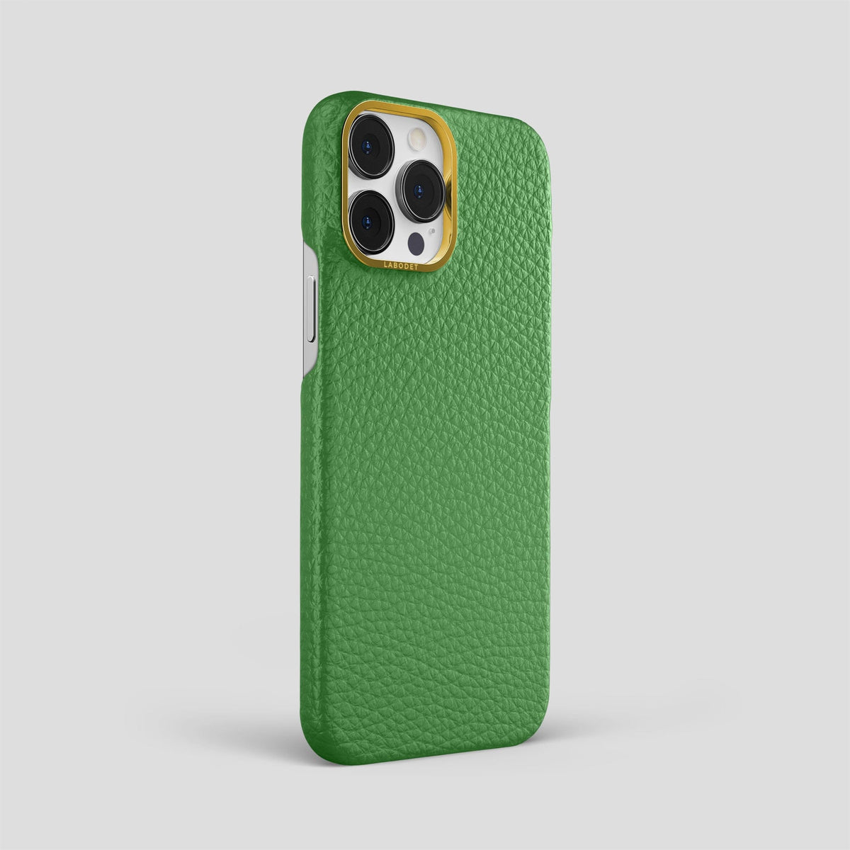 Herb iPhone 15 Pro Max Classic Case Calf with Gold Metal -2 | Herb-Gold