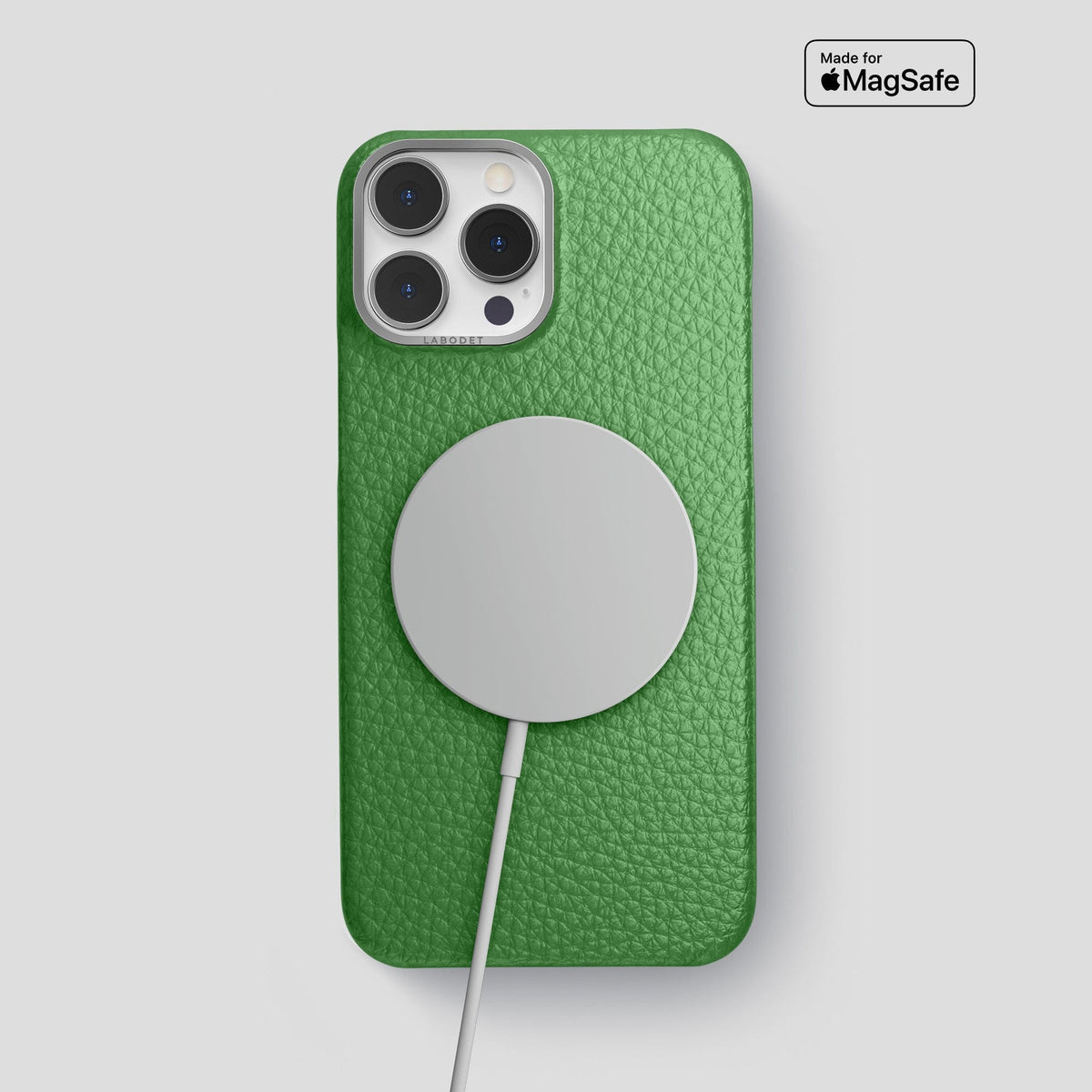 Herb iPhone 15 Pro Max Classic Case Calf with Steel Metal -5 | Herb-Steel