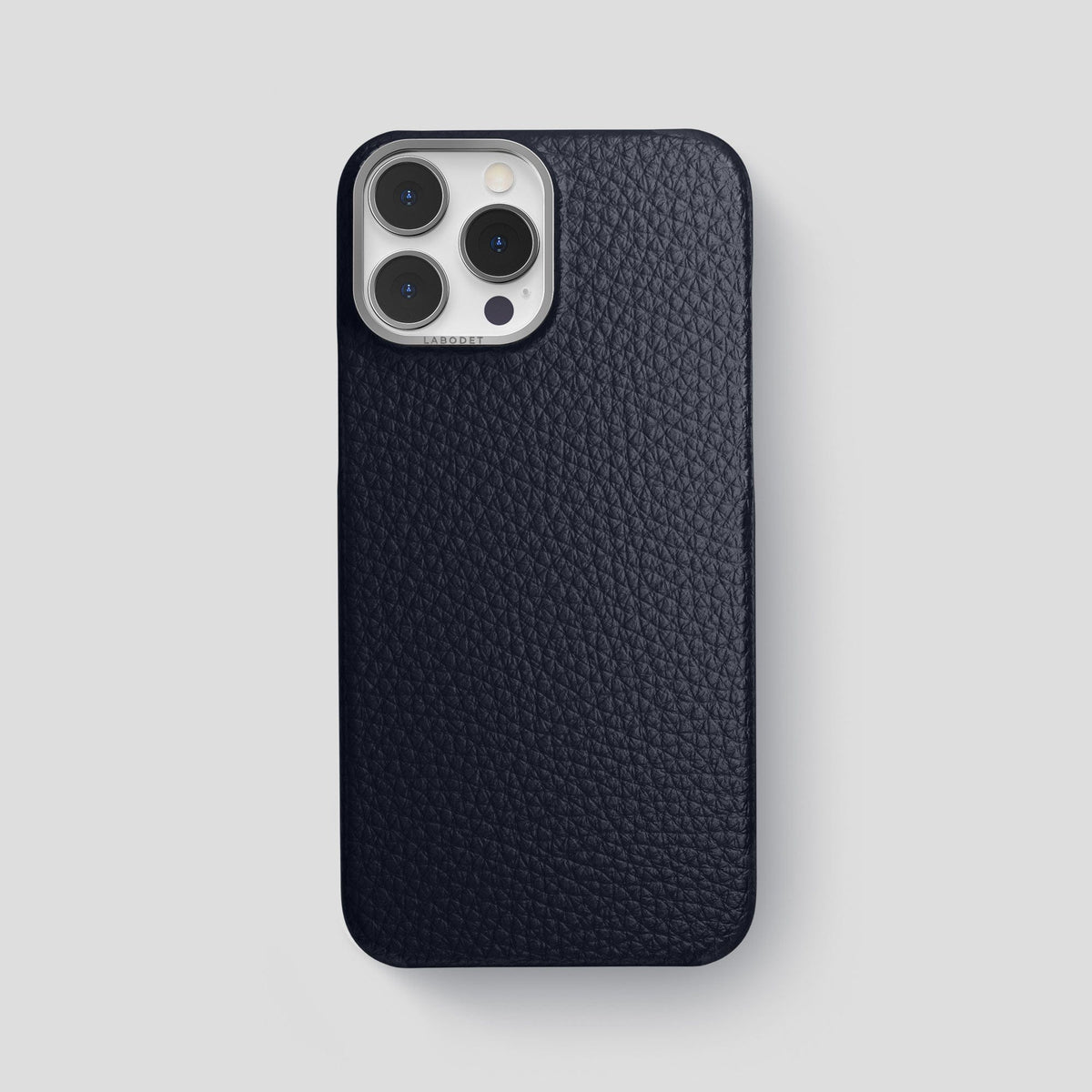 Marine iPhone 15 Pro Max Classic Case Calf with Steel Metal -1 | Marine-Steel