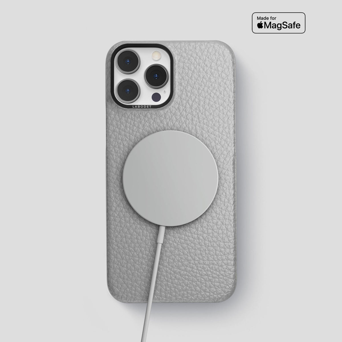 Nuage iPhone 15 Pro Max Classic Case Calf with Black Metal -5 | Nuage-Black
