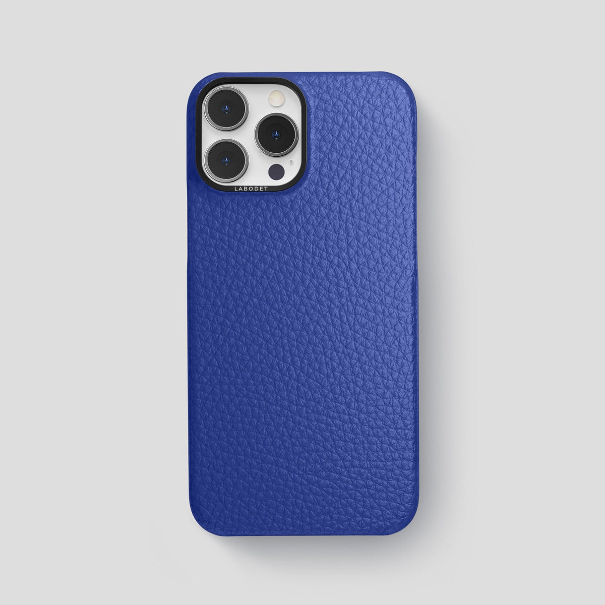 Royal Blue iPhone 15 Pro Max Classic Case Calf with Black Metal -1 | Royal-Blue-Black