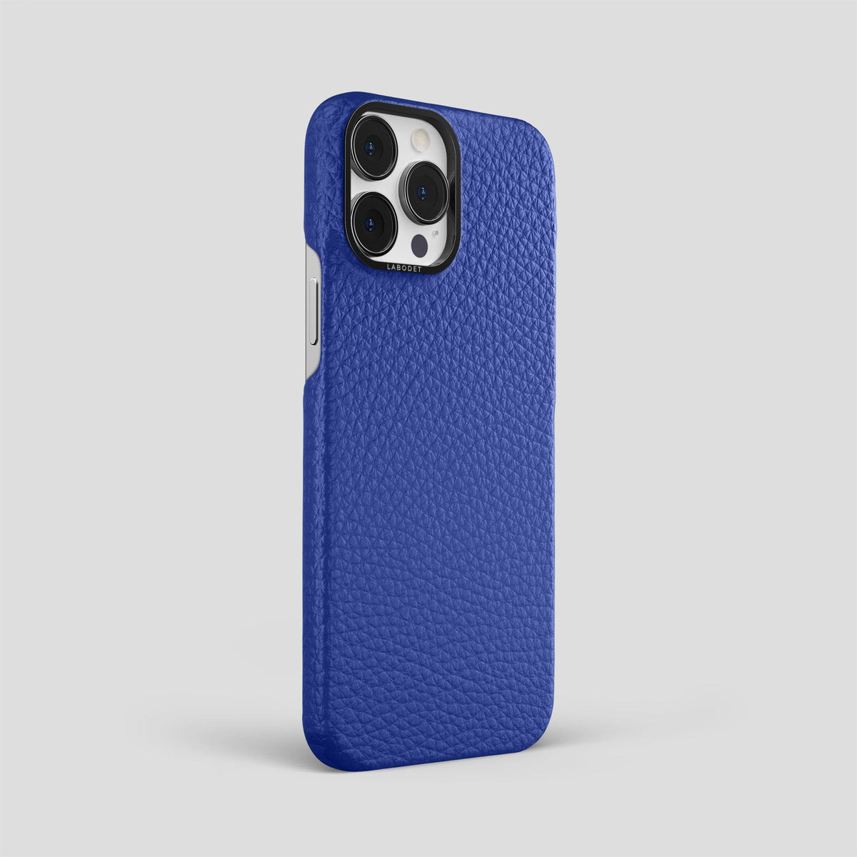 Royal Blue iPhone 15 Pro Max Classic Case Calf with Black Metal -2 | Royal-Blue-Black