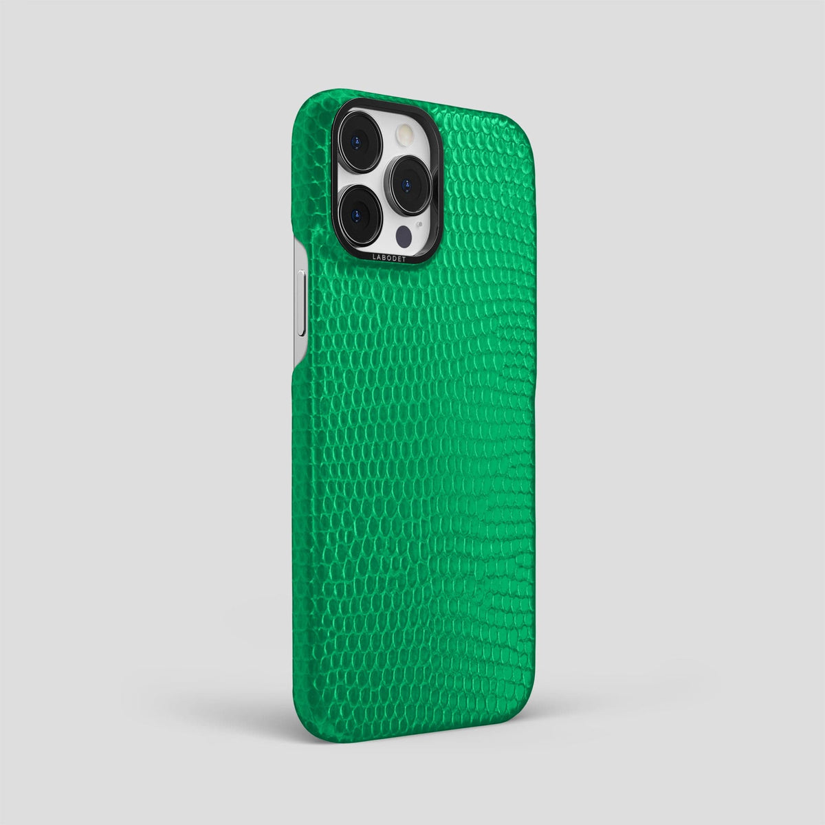 Apple-Green iPhone 15 Pro Max Classic Case with Black Metal -2 | Apple-Green-Black