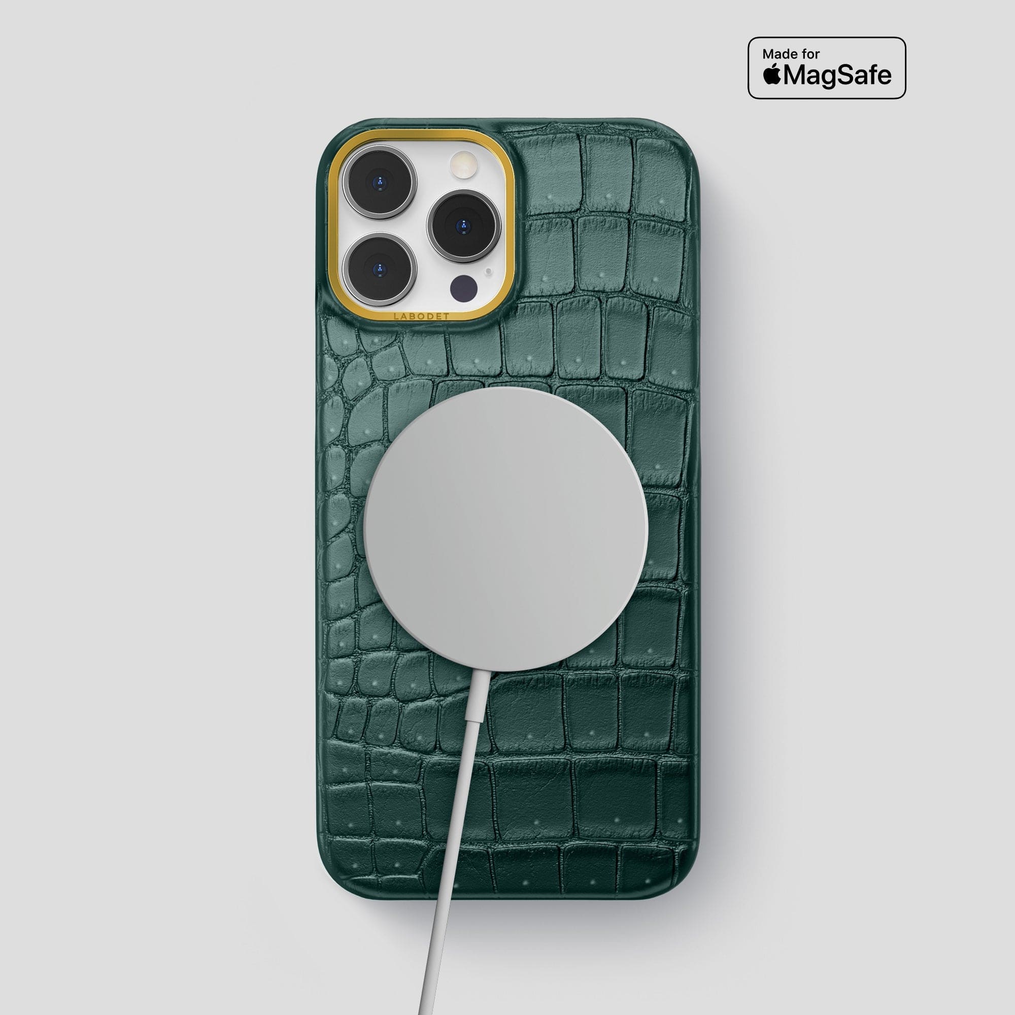 Classic Case For iPhone 15 Pro Max In Porosus Crocodile · Labodet