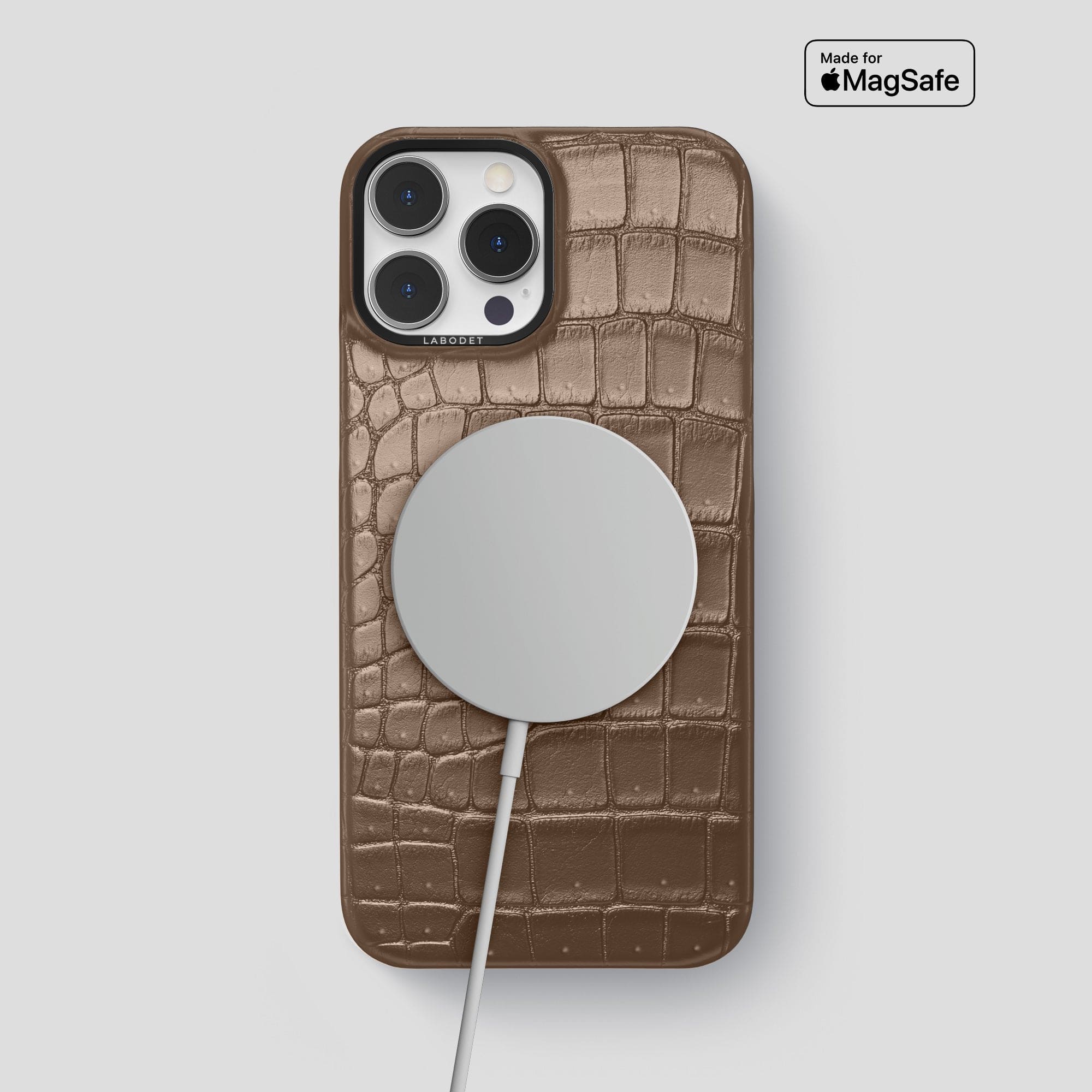 Classic Case For iPhone 15 Pro Max In Porosus Crocodile · Labodet