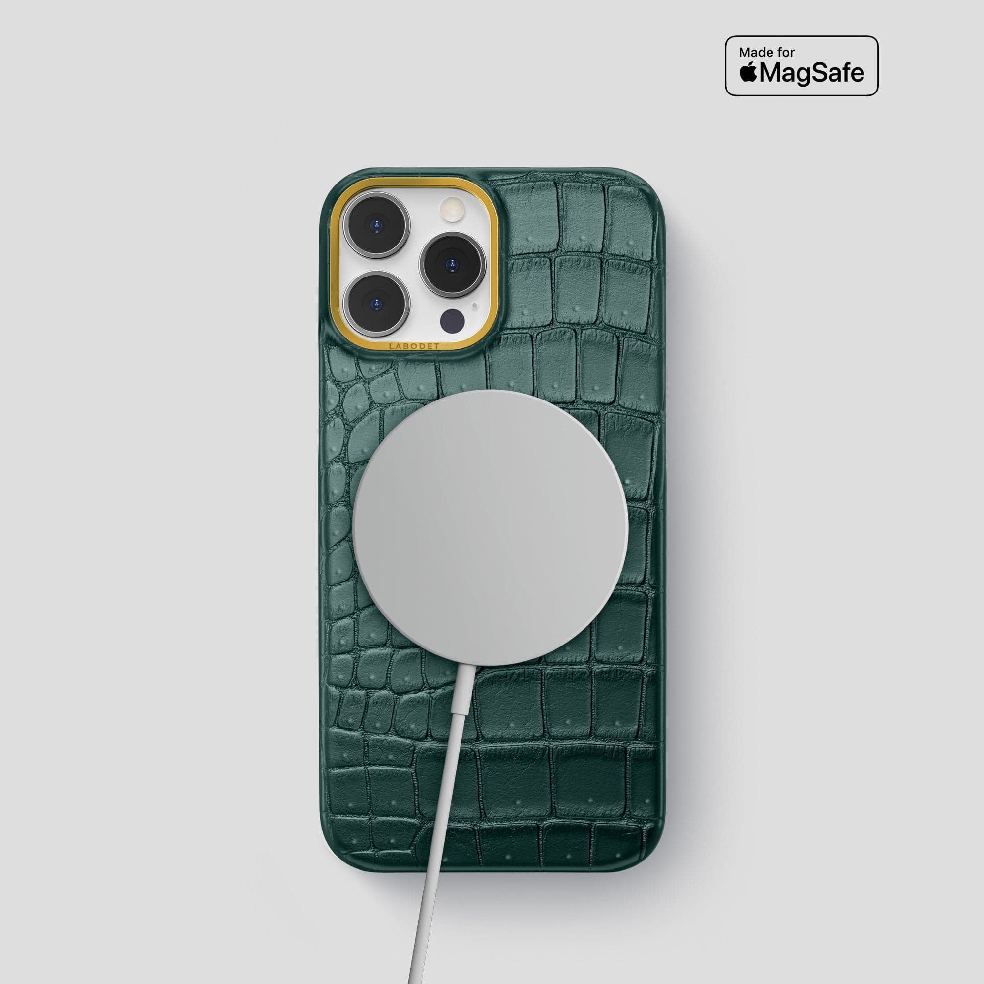 Classic Case For iPhone 15 Pro In Porosus Crocodile · Labodet