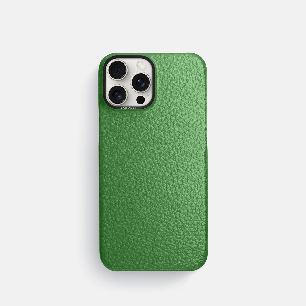 Herb iPhone 16 Pro Classic Case Calf with Black Metal -1 | Herb-Black
