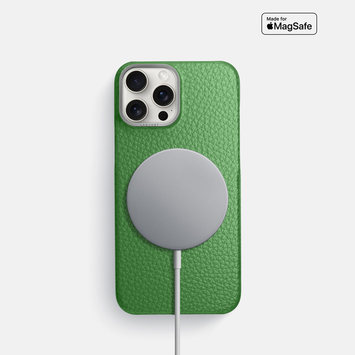 Herb iPhone 16 Pro Classic Case Calf with Steel Metal -5 | Herb-Steel