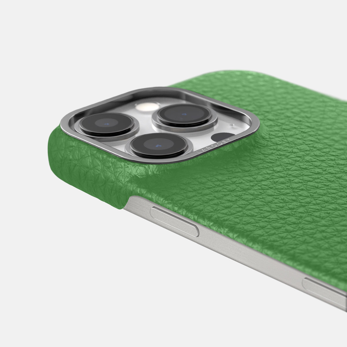 Herb iPhone 16 Pro Classic Case Calf with Steel Metal -6 | Herb-Steel