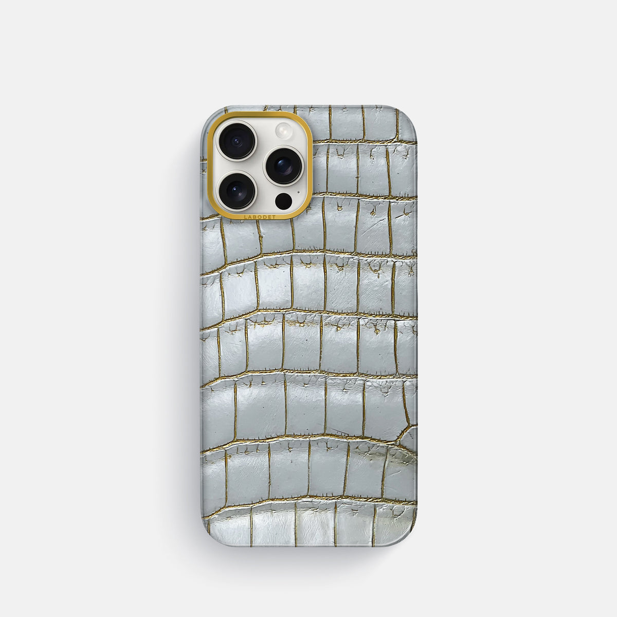 Arctic iPhone 16 Pro Classic Case Himalayan Crocodile with Gold Metal -1 | Arctic-Gold