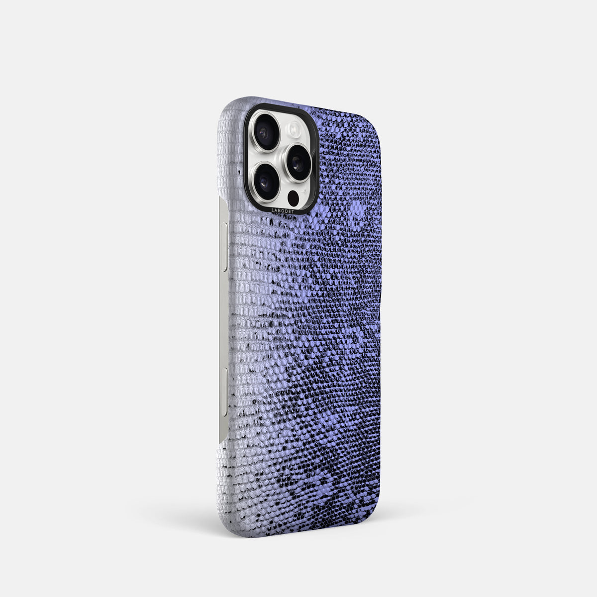 Navy-Blue iPhone 16 Pro Himalayan Lizard Classic Case with Black Metal -2 | Navy-Blue-Black