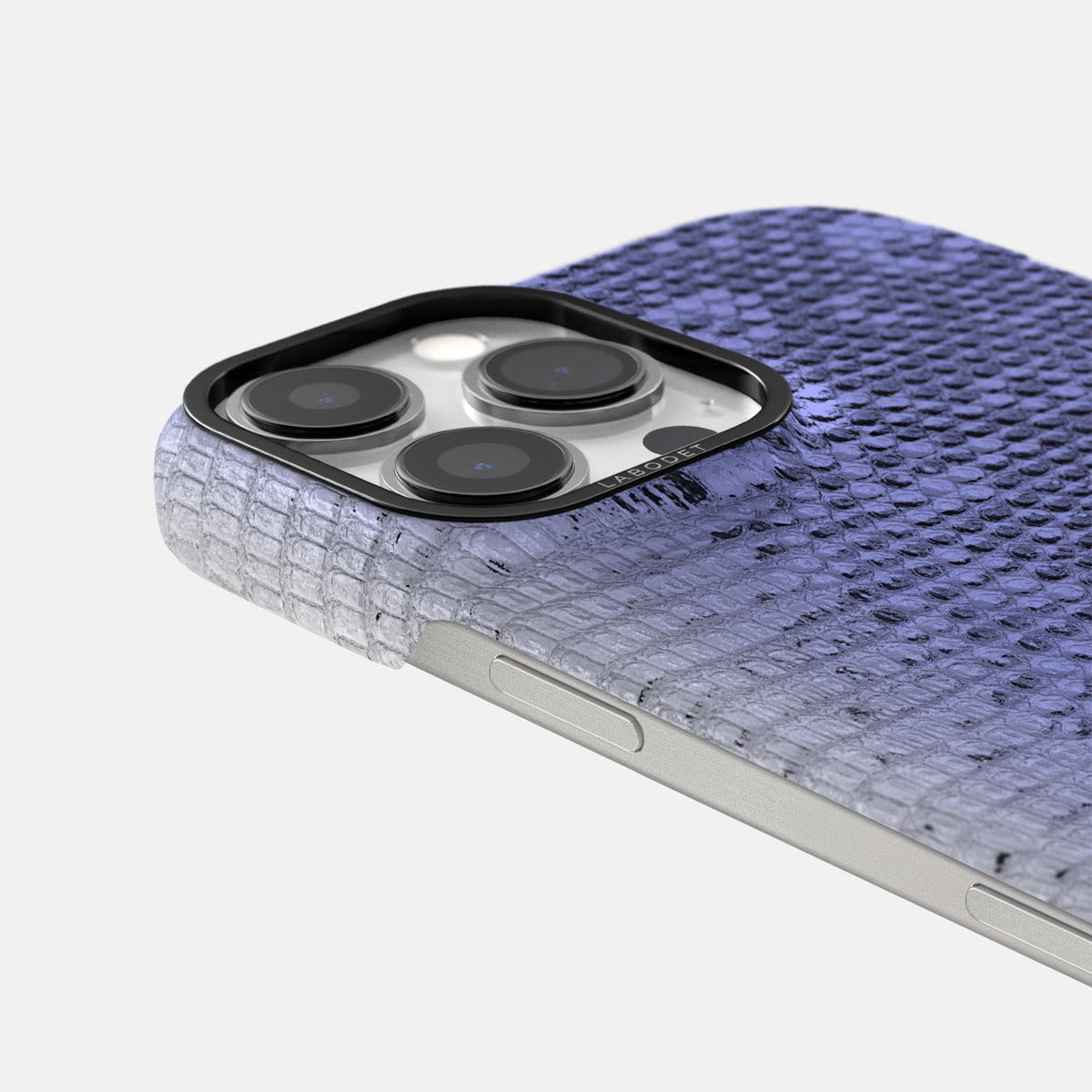 Navy-Blue iPhone 16 Pro Himalayan Lizard Classic Case with Black Metal -6 | Navy-Blue-Black