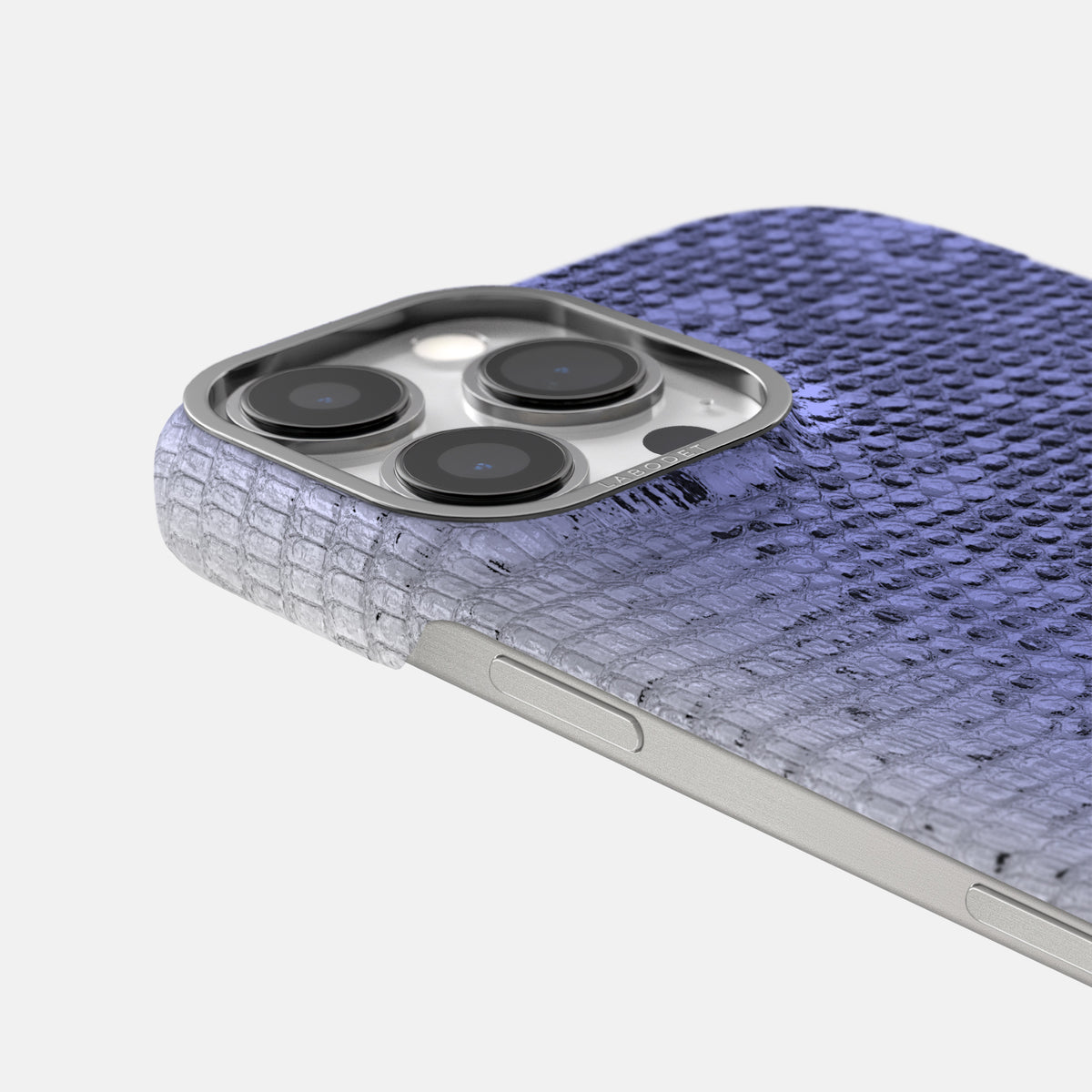 Navy-Blue iPhone 16 Pro Himalayan Lizard Classic Case with Steel Metal -6 | Navy-Blue-Steel