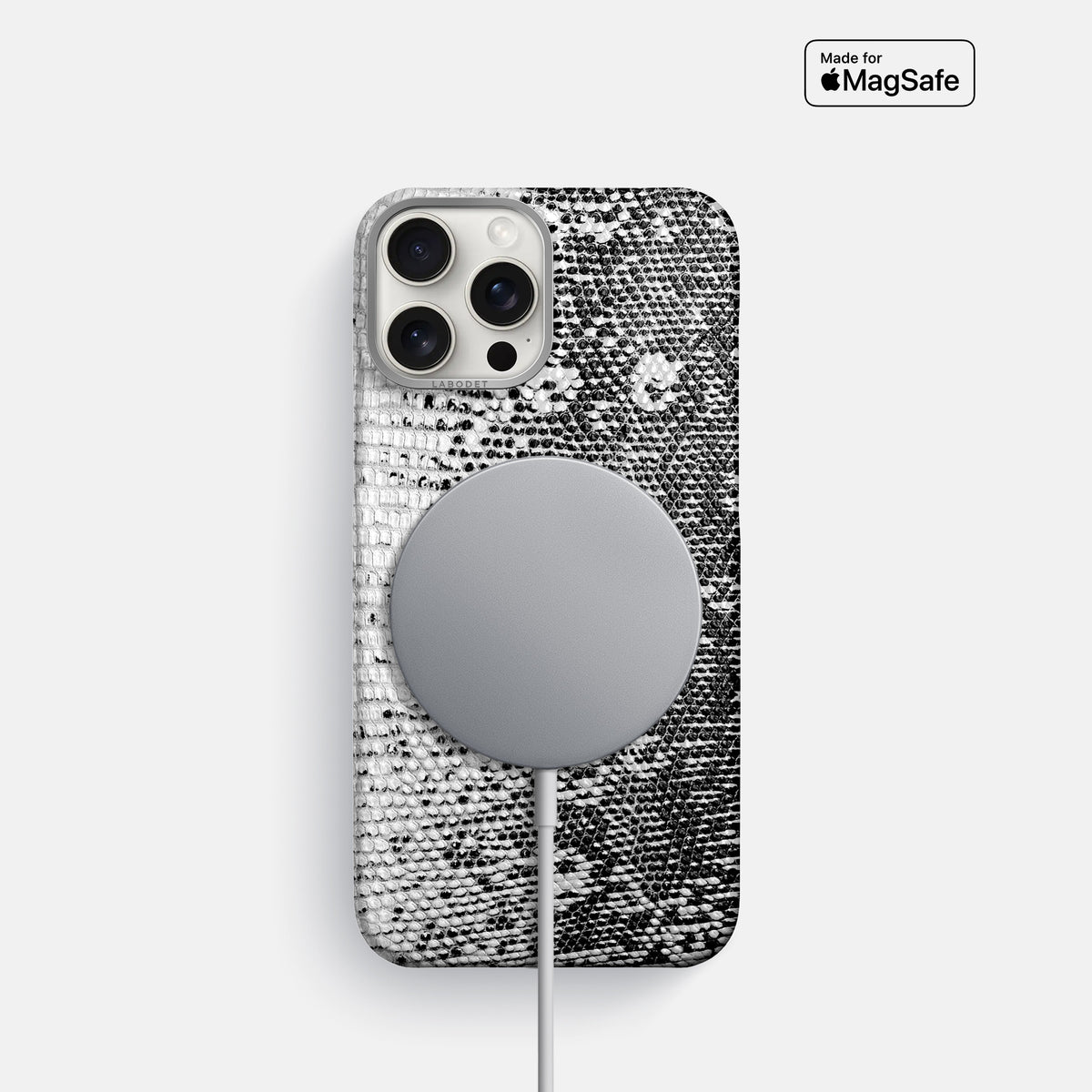 Dark iPhone 16 Pro Himalayan Lizard Classic Case with Steel Metal -5 | Dark-Steel