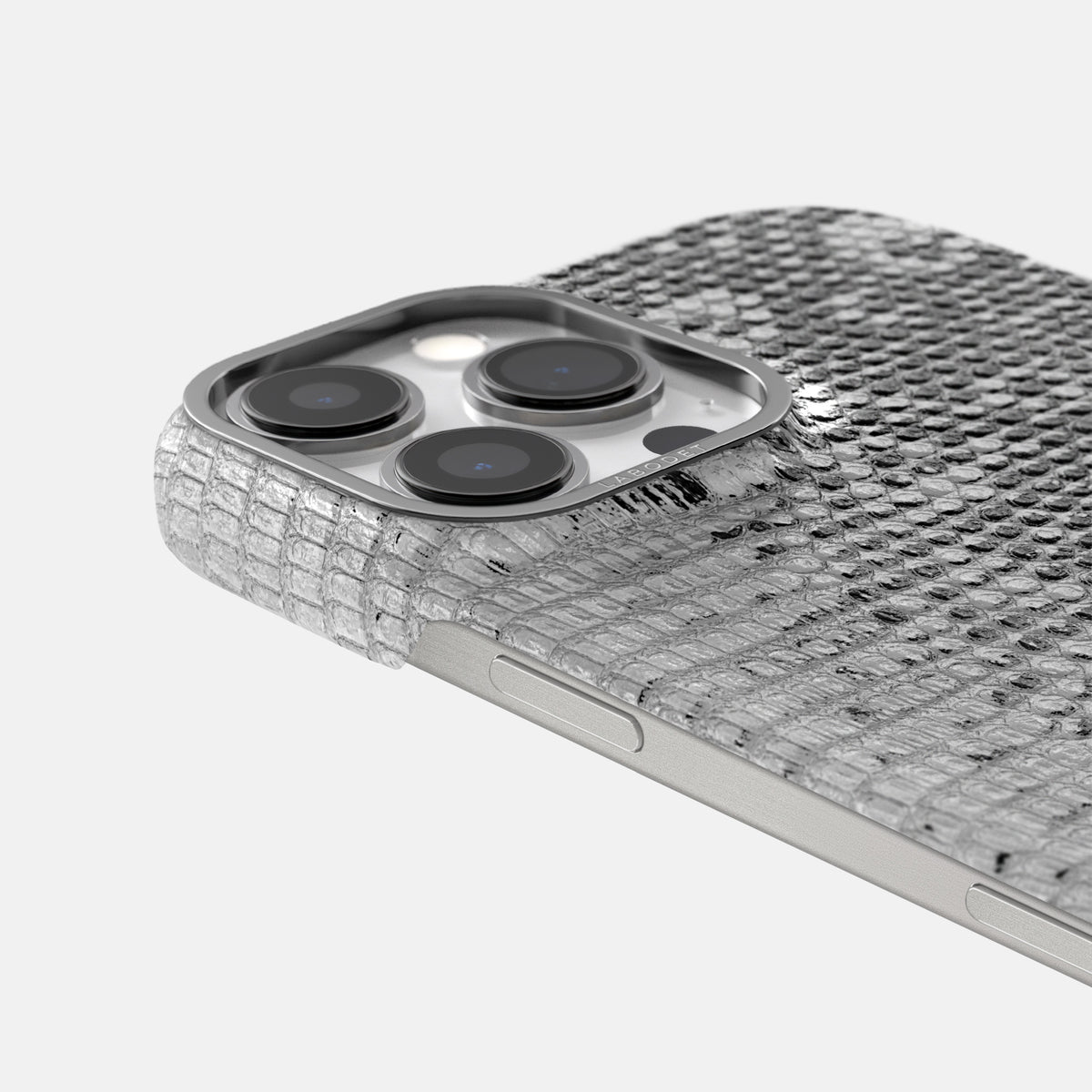 Dark iPhone 16 Pro Himalayan Lizard Classic Case with Steel Metal -6 | Dark-Steel
