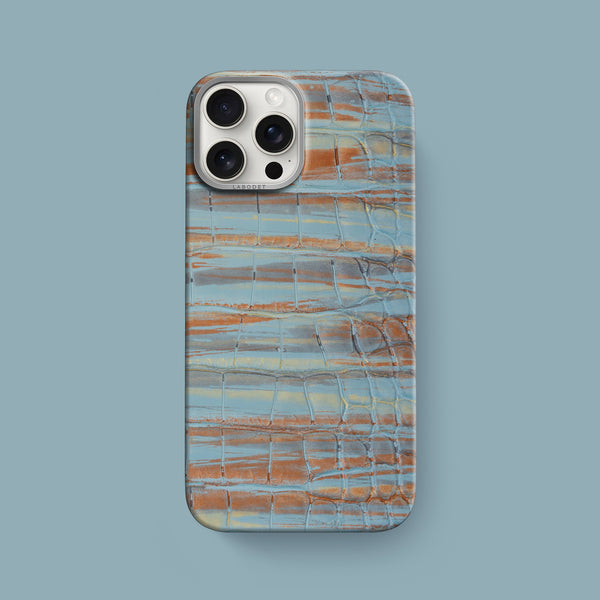 Classic Case 1/1 Copper Blue For iPhone 16 Pro Max In Alligator