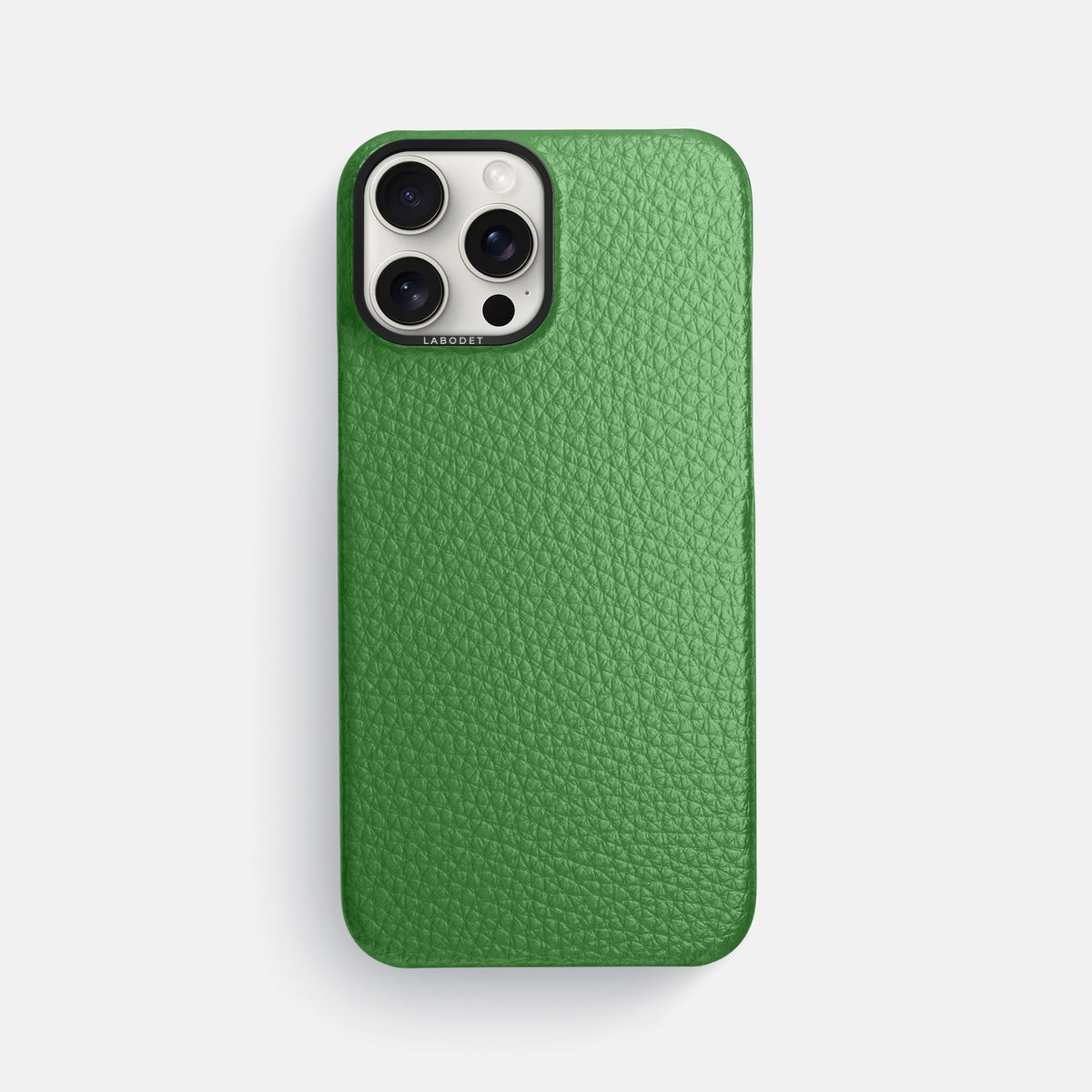 Herb iPhone 16 Pro Max Classic Case Calf with Black Metal -1 | Herb-Black