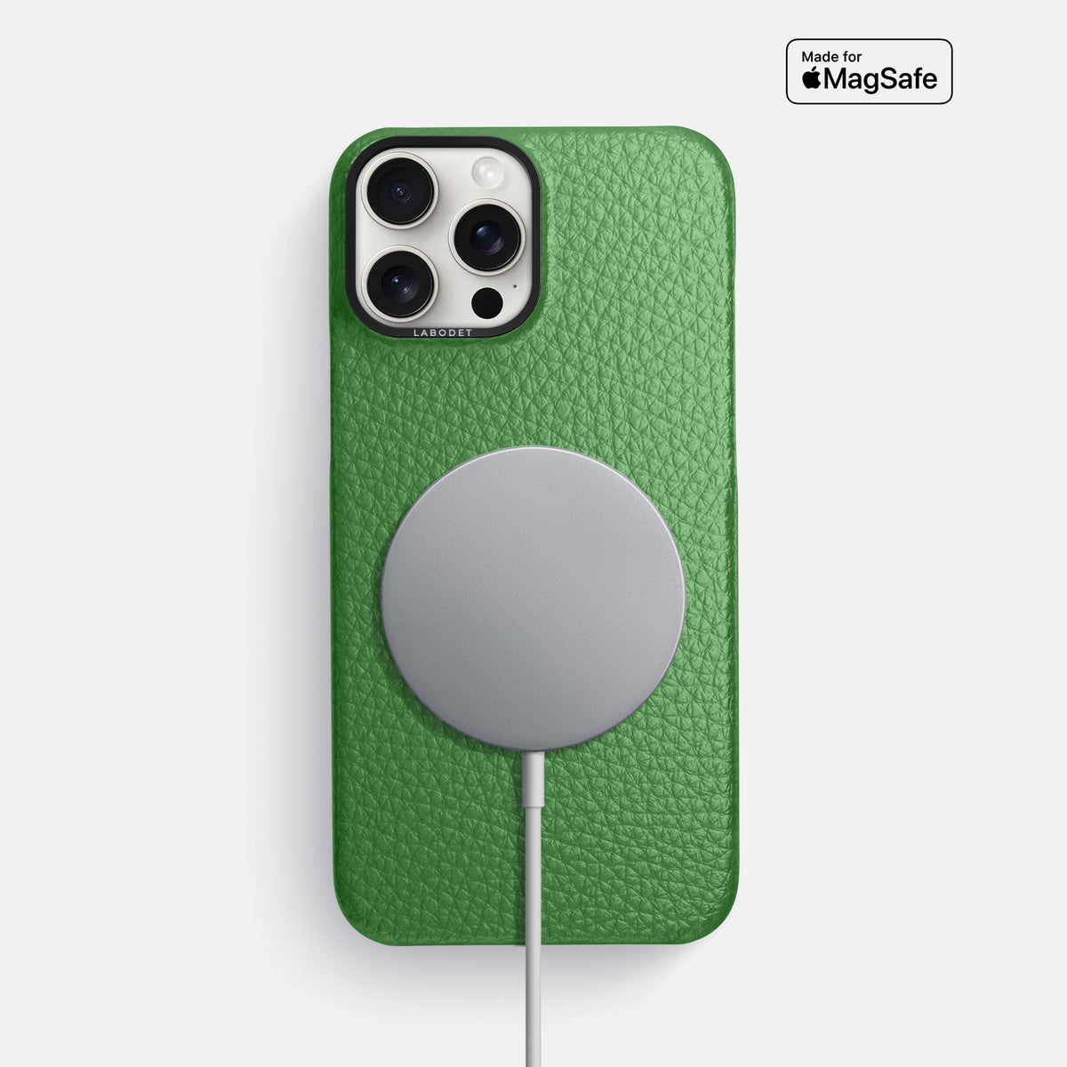 Herb iPhone 16 Pro Max Classic Case Calf with Black Metal -5 | Herb-Black