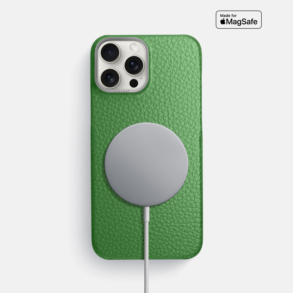 Herb iPhone 16 Pro Max Classic Case Calf with Steel Metal -5 | Herb-Steel