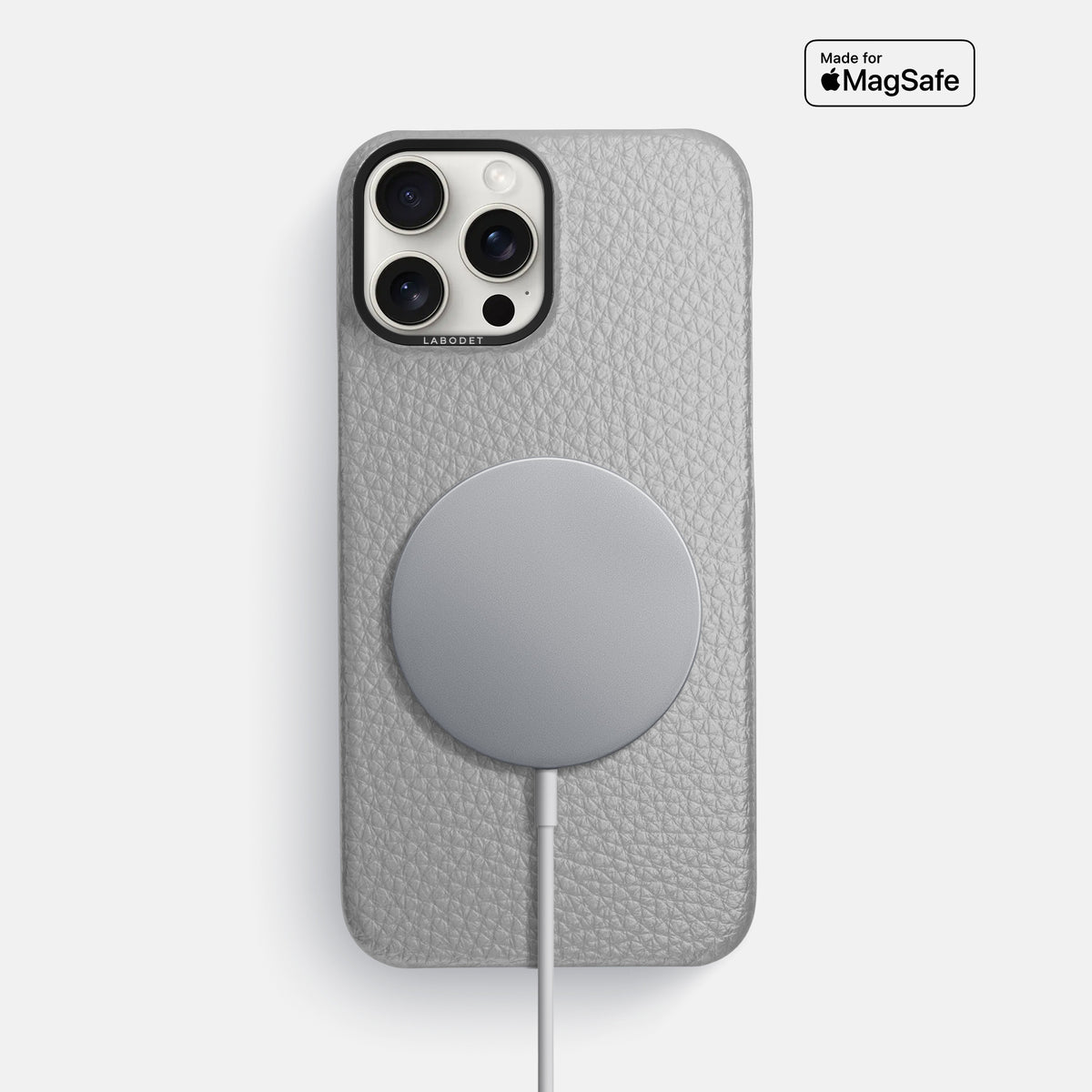 Nuage iPhone 16 Pro Max Classic Case Calf with Black Metal -5 | Nuage-Black