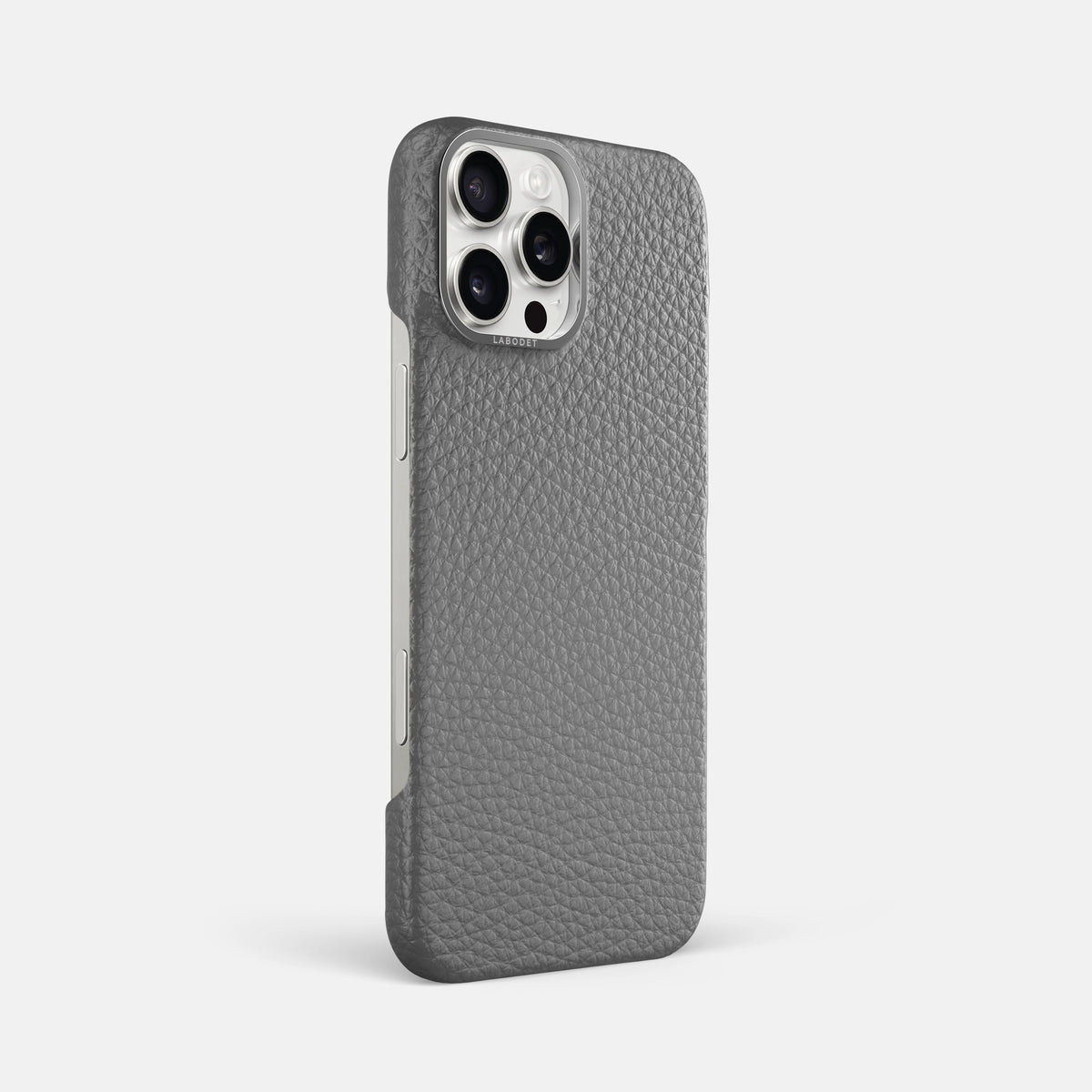 Souris iPhone 16 Pro Max Classic Case Calf with Steel Metal -2 | Souris-Steel