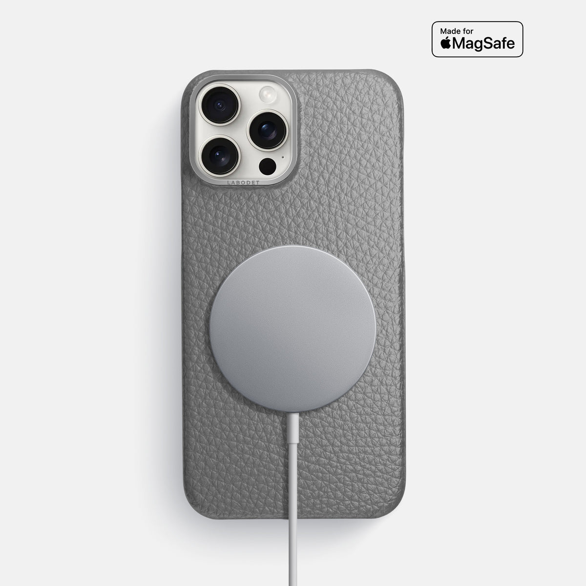 Souris iPhone 16 Pro Max Classic Case Calf with Steel Metal -5 | Souris-Steel
