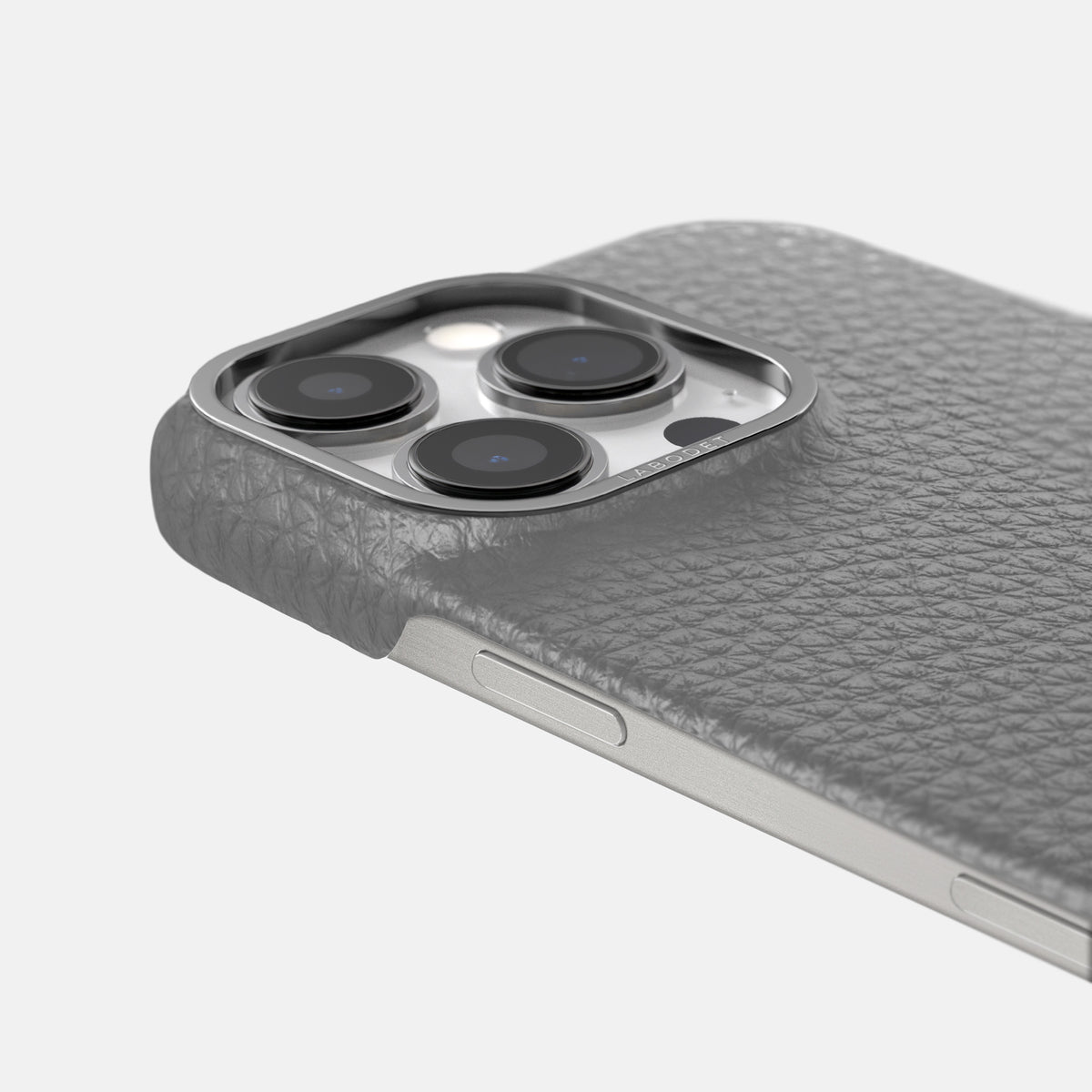Souris iPhone 16 Pro Max Classic Case Calf with Steel Metal -6 | Souris-Steel