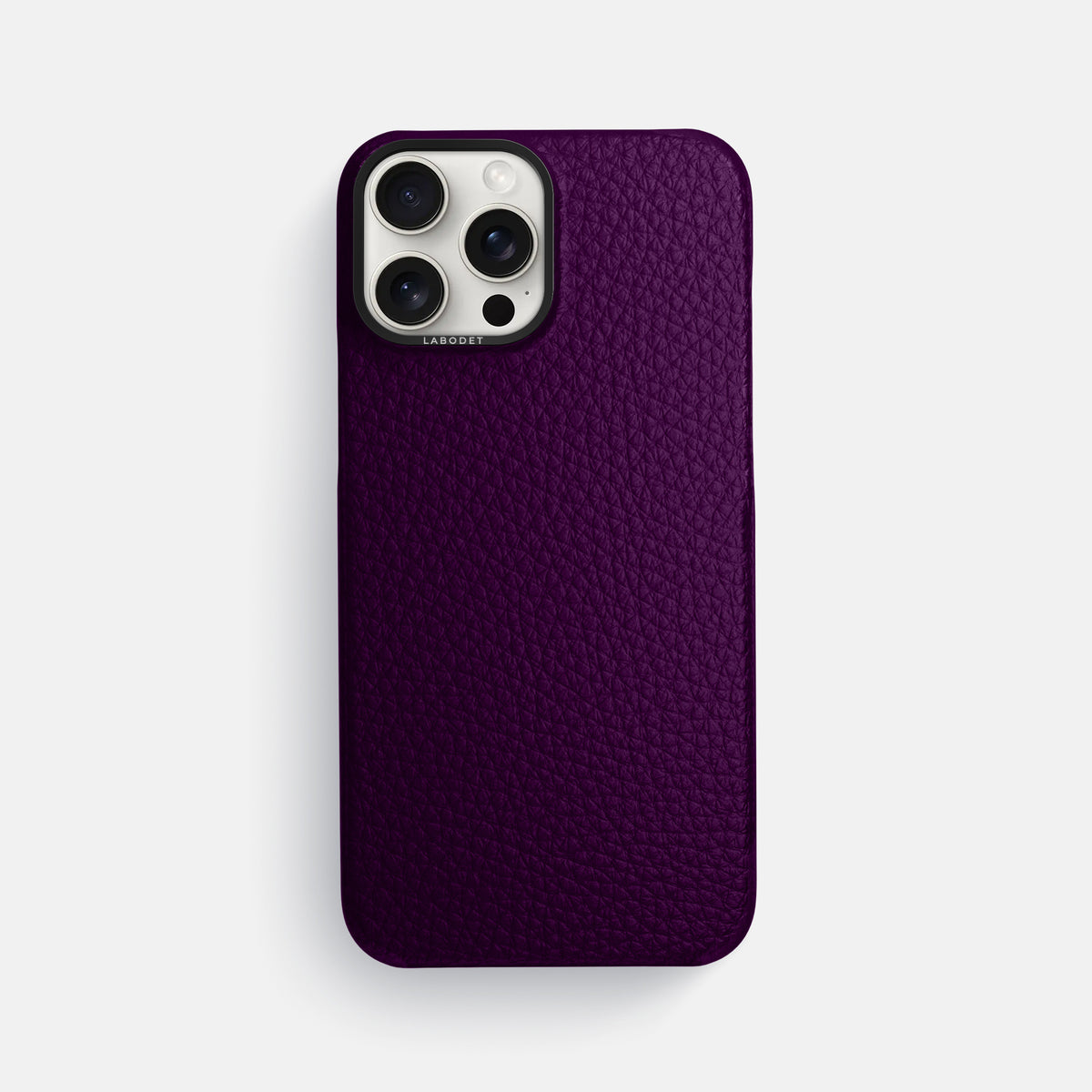 Violet iPhone 16 Pro Max Classic Case Calf with Black Metal -1 | Violet-Black