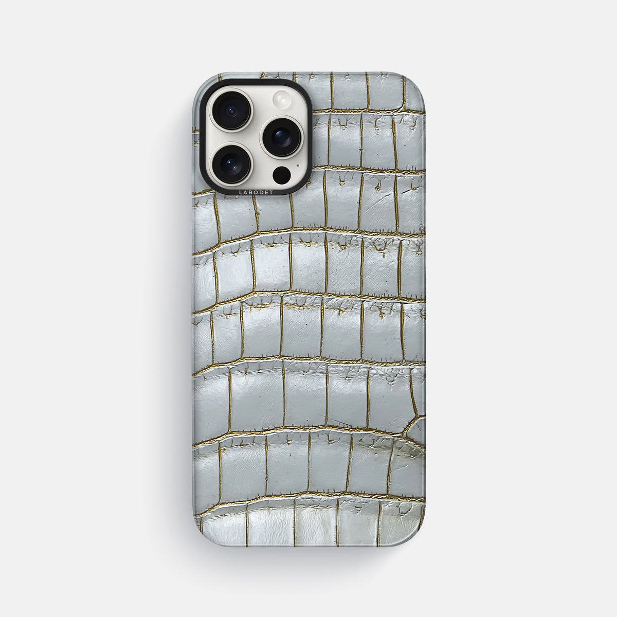Arctic iPhone 16 Pro Max Classic Case Himalayan Crocodile with Black Metal -1 | Arctic-Black